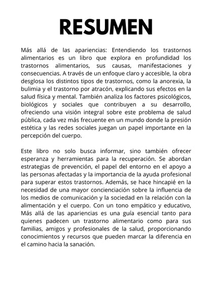 Más allá de las apariencias: Entendiendo los trastornos alimentarios